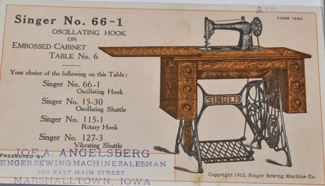 Singer 66 alternate vintage advertisement